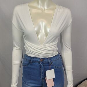 Alicia Bodysuit White